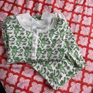 Roller Rabbit green monkey pajamas